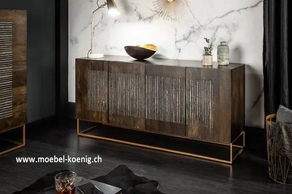  Sideboard ORION 177cm - mit Achatstein Besatz