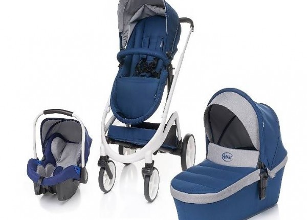  Trio-Set Travel-Kinderwagen"COSMO" navy, FABRIKNEU