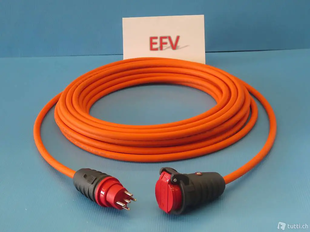  15m T25 IP55 16A Pur Verlängerungskabel 5x2.5mm2 H07RQ-F