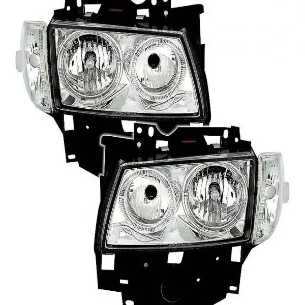  Scheinwerfer Set, Angel Eyes VW T4 chrom, 96-03