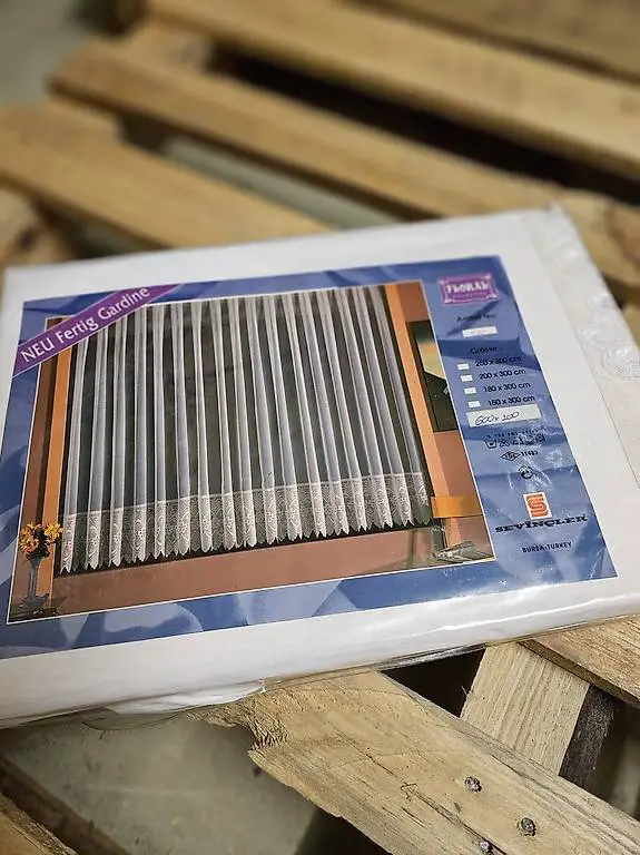 Vorhang / Gardine Weiss 600 X 200cm