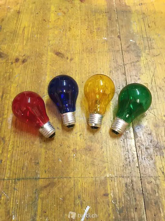 Glühbirnen farbig 25W
