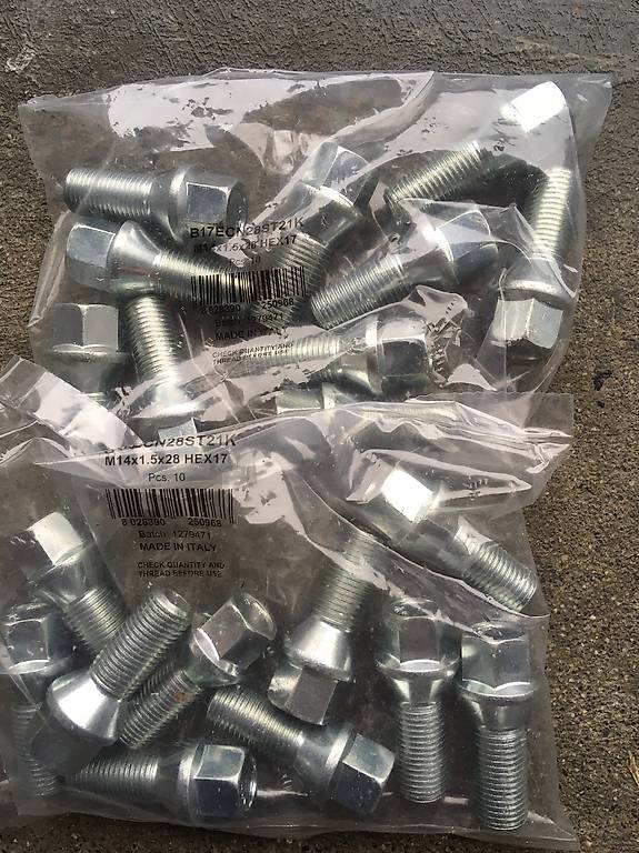 Radschrauben M14x1,5x28mm /30mm/35mm