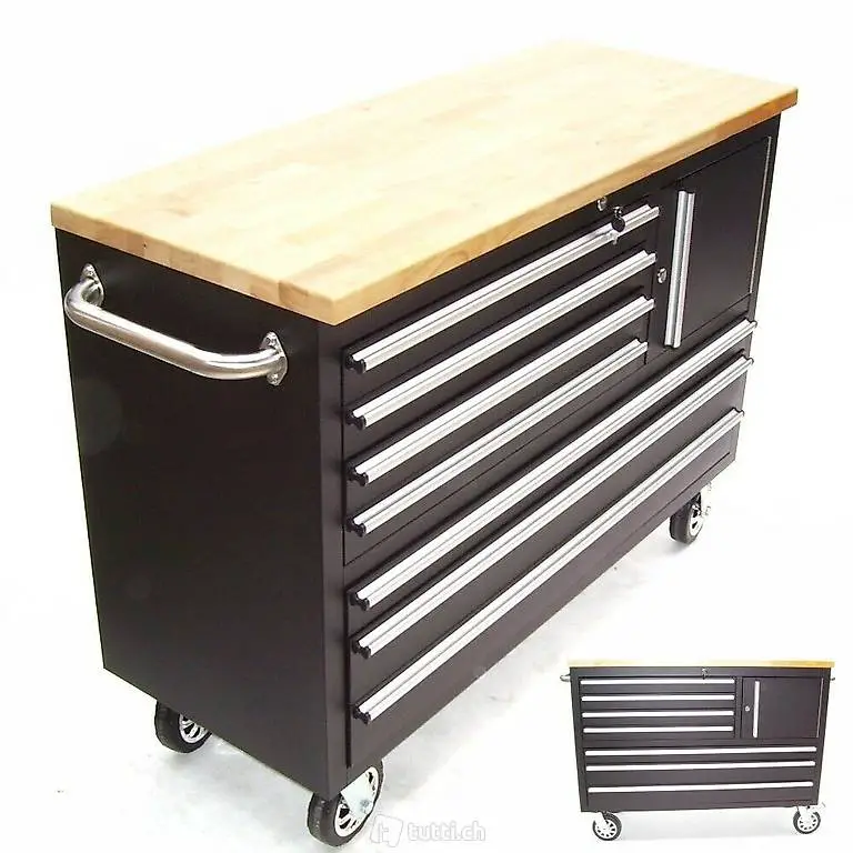  Werkstattwagen Werkbank Werkzeugwagen Werktisch Mobil