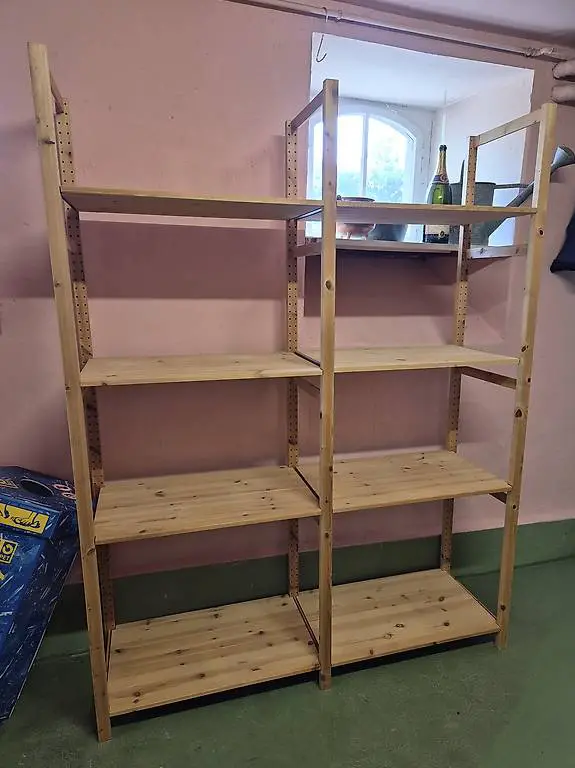 Ikea Holzregal Steckregal Regal Kelleregal Holz Lager