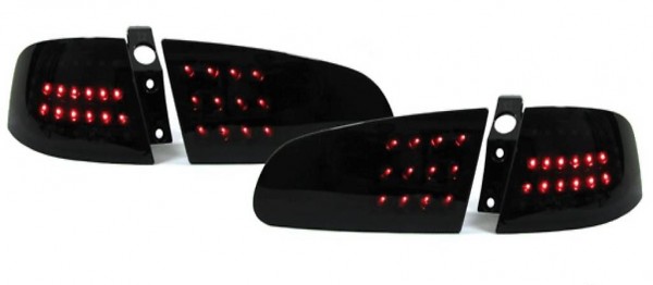  LED RÜCKLEUCHTEN SCHWARZ FÜR Seat Ibiza 6L ab 2002