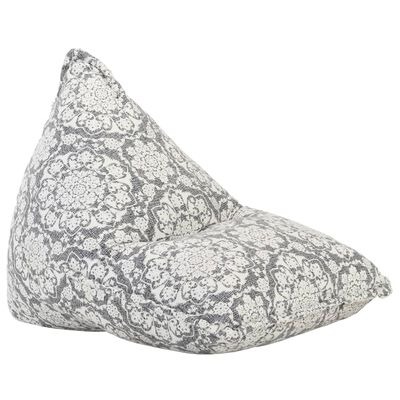  vidaXL Beanbag Hellgrau Stoff Patchwork