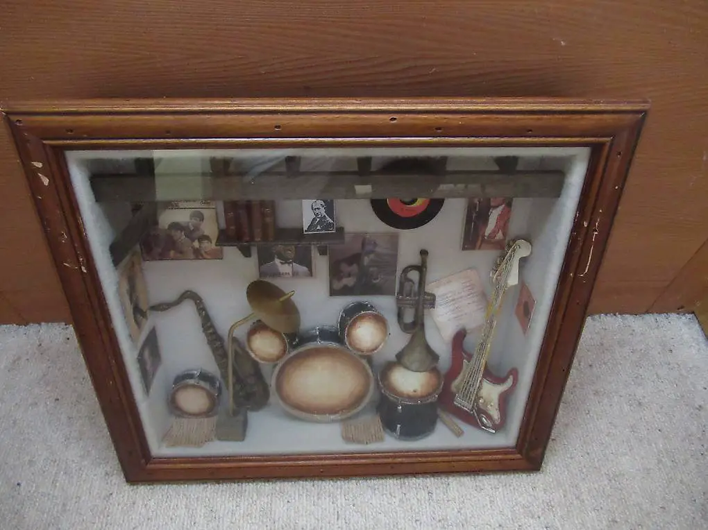 jazz schaukasten dekoration