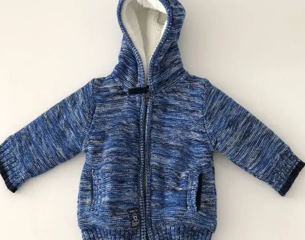 Blaue dickere Übergangsjacke Grösse 68