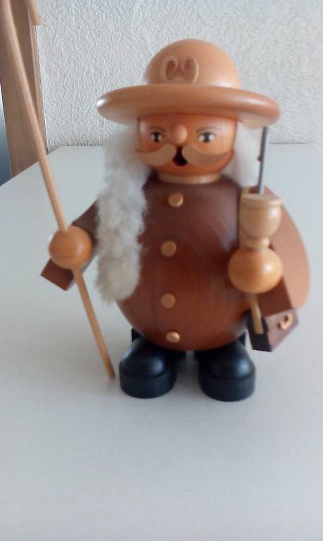 rauchermann schaefer, ca. 14 cm gross, holzkunst erzgebirge