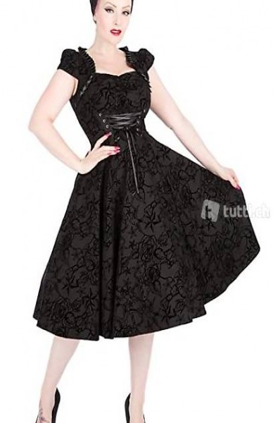 K..23) Rock a Billy Kleid Hearts & Roses