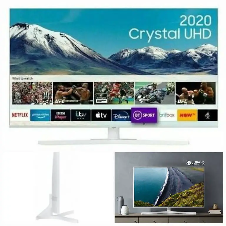 Samsung Smart TV 43 Zoll 108cm UHD 4K WLAN weiss