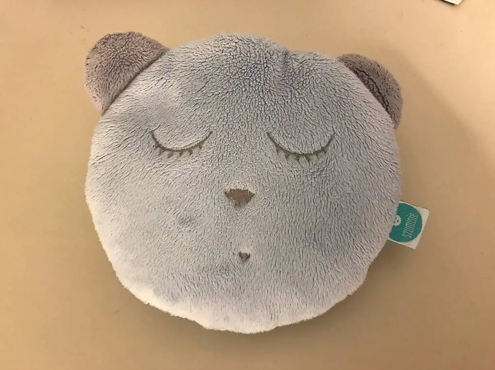 Einschlafhilfe Kuschelbär hellblau