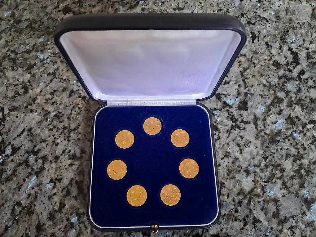 Goldvreneli 10er 7-teiliger Satz inkl. Etui