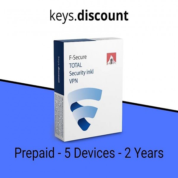  F-Secure Total Security incl. VPN prépayé 5 appareils 2 ans