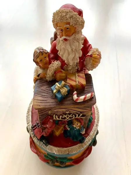 WEIHNACHTSMANN DREHSPIELDOSE, Melodie STILLE NACHT