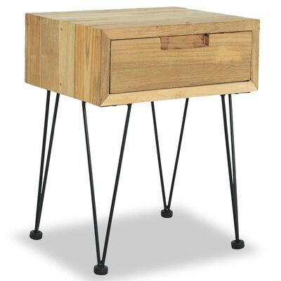 vidaXL Nachttisch 40x30x50 cm Massivholz TeakSKU:244576