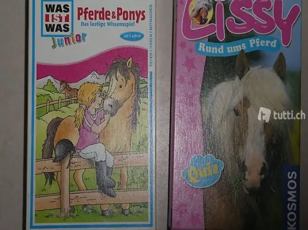 Zwei Pferdespiele gem. Foto