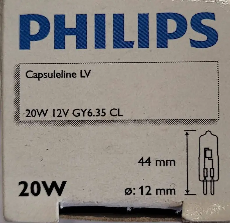 Glühbirne Halogen Capsuleline GY6.35