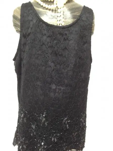 Cocktail Top Oberteil schwarz Abendteil 36