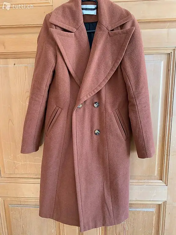 neuwertiger gestuz mantel mit wolle gr. 36