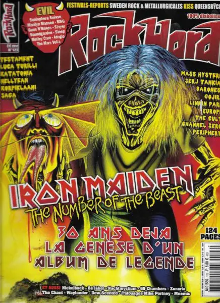 MAGAZINE IRON MAIDEN On Cover : Rock Hard N 123