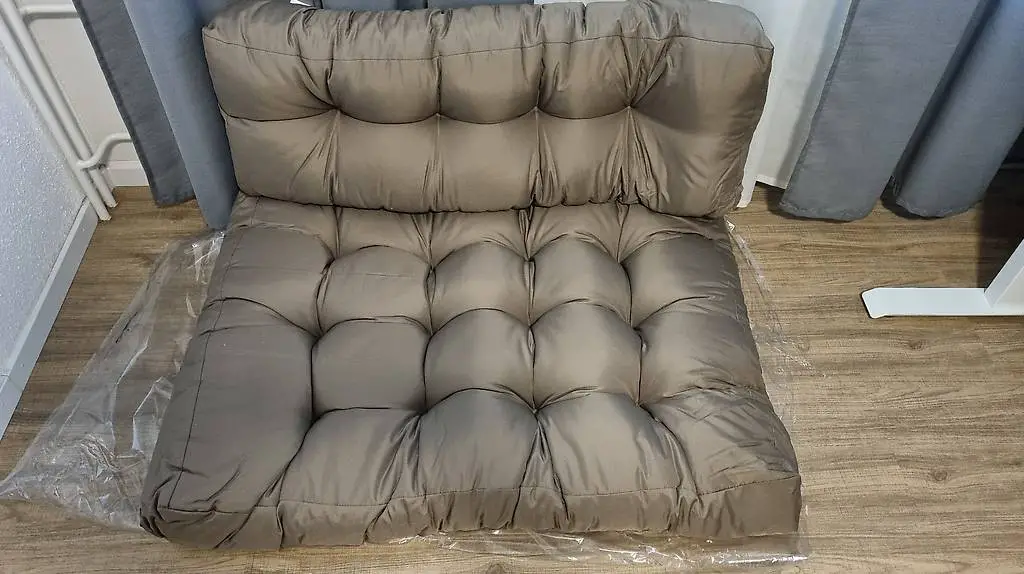 Lounge Kissen-Set Europaletten, Cocon, Beige/Grau - NEU