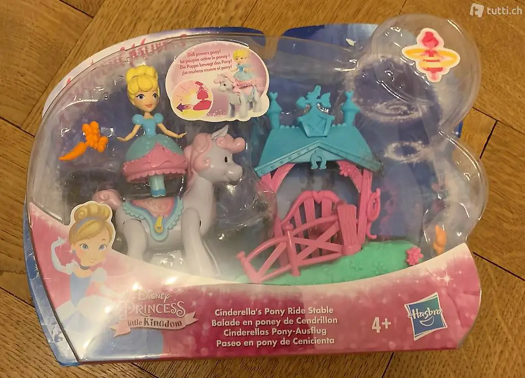 Mädchen Spielzeug Cinderella Aschenputtel Pony Pferd + Haus