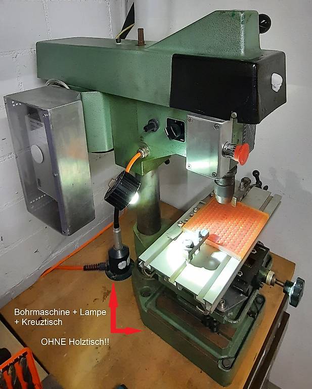 Genko Tischbohrmaschine mit Zubehör