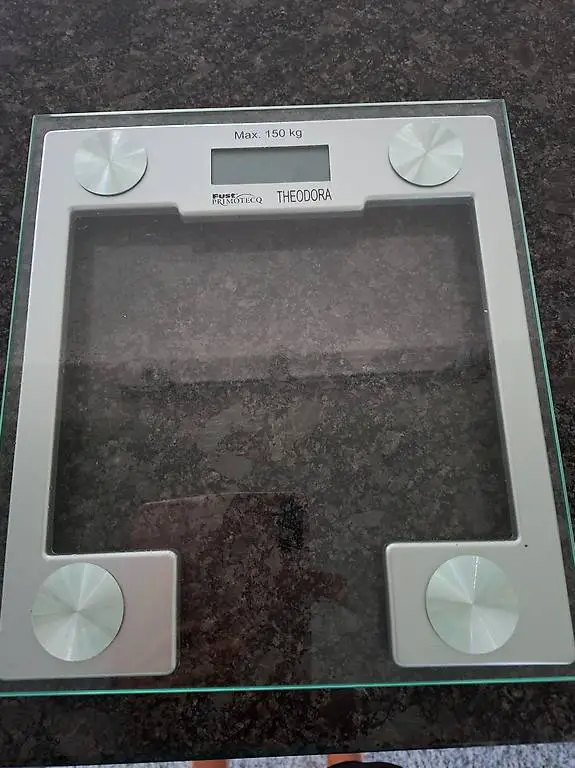 Personenwaage aus Glas