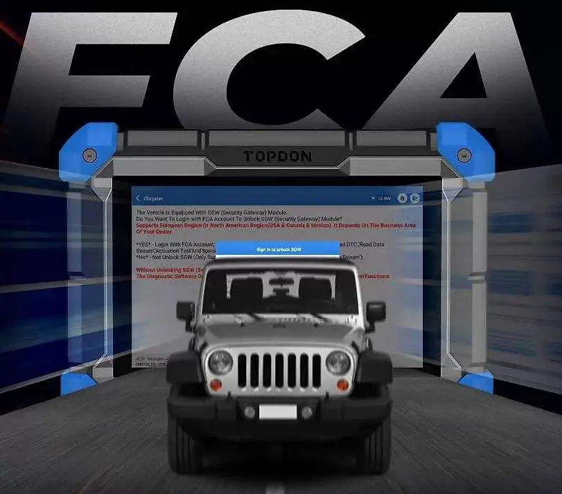 TOPDON FCA Security Gateway Freischaltung Service Lizenz