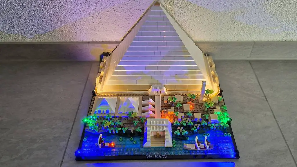 Beleuchtetes Architektur Lego Set 21058 The Great Pyramid of