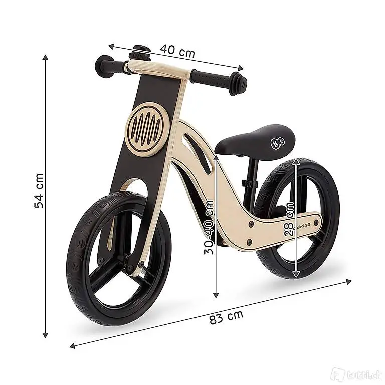  Holz Laufrad Kinderkraft für Kinder Modell Uniq Natur