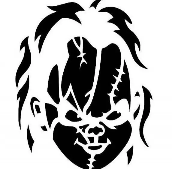 Auto Sticker Aufkleber Chucky Tuning Aufkleber Badge