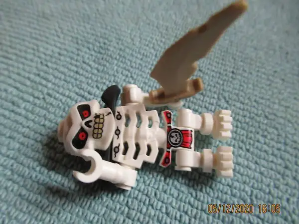  Lego Männdli, Legofigur, Der Tod, Skelett mit Sense