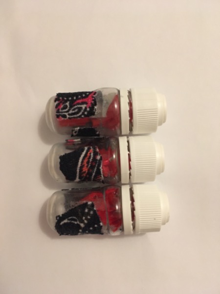 3er Set mini Deko Fläschchen Setzkasten