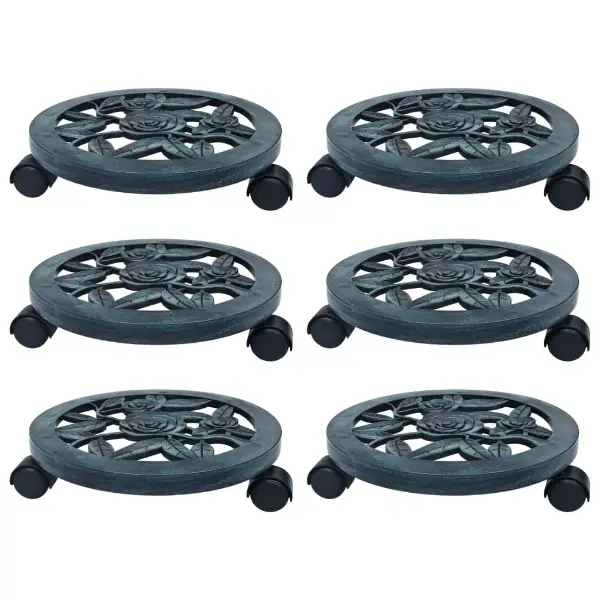  Pflanzenroller 6 Stk. Grün 30 cm Kunststoff