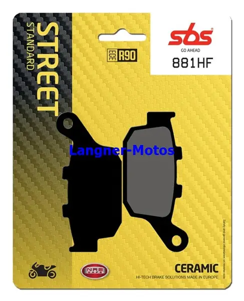  bremsbelag sbs 881 hf honda adv 750 cb cbr nc suzuki sv 650