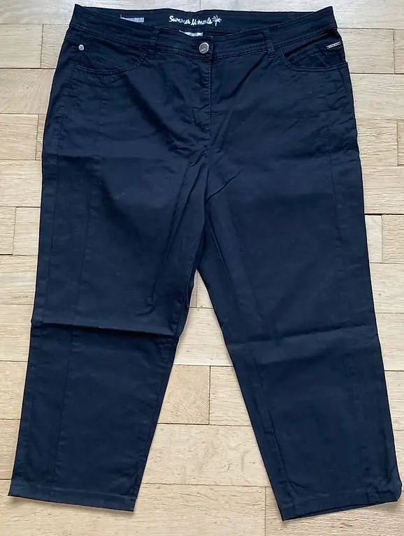 Stoffhose schwarz Gr. 42 7/8 Lang