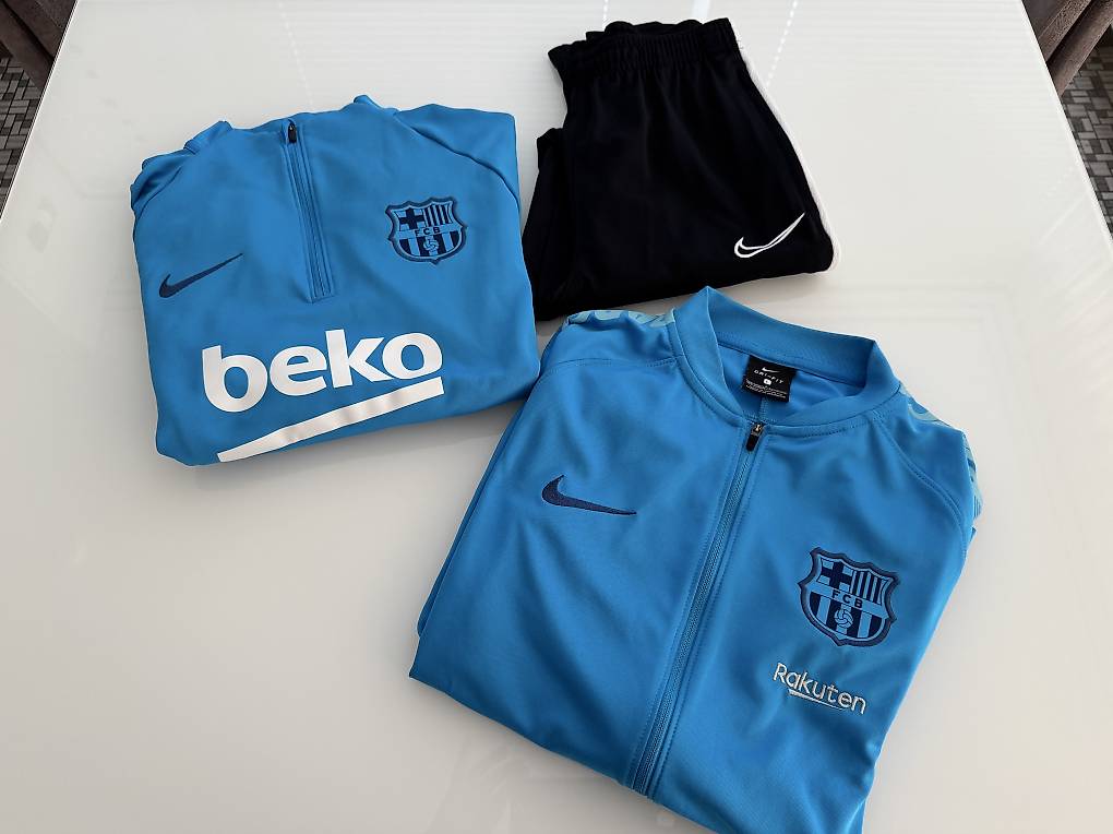 Nike FC Barcelona Trainingsanzug & Pulli 3tlg, 146/152/158