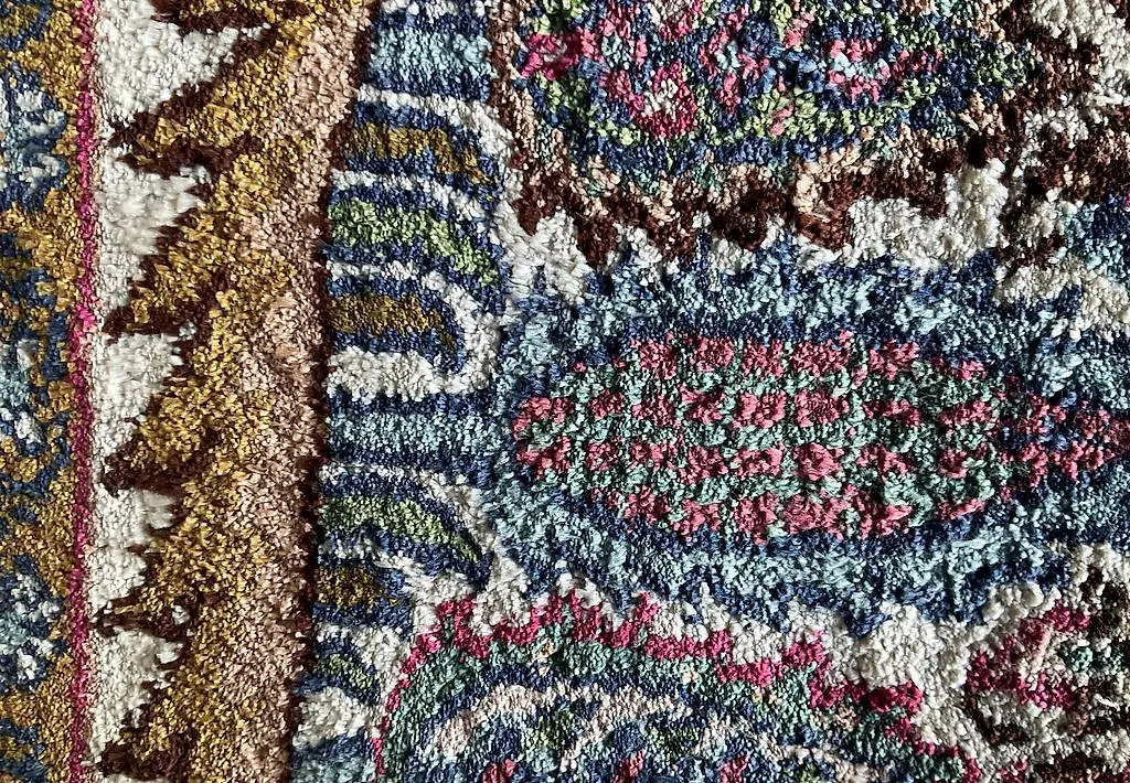 Seidenteppich 90 cm x 63 cm