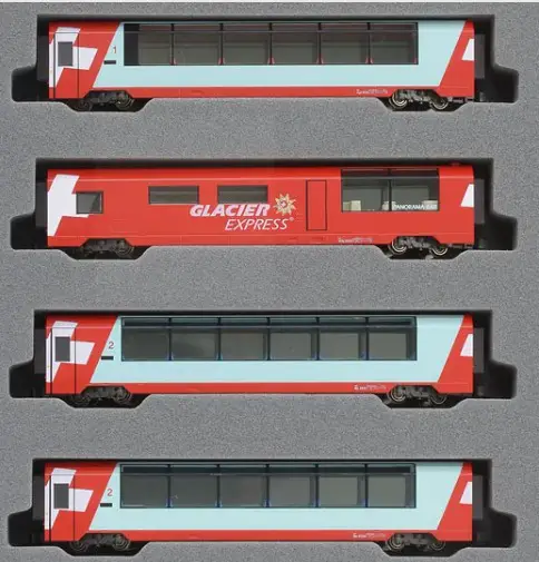 KATO 7074031 (10-1146)4-Teil.Ergänzungsset "Glacier Express