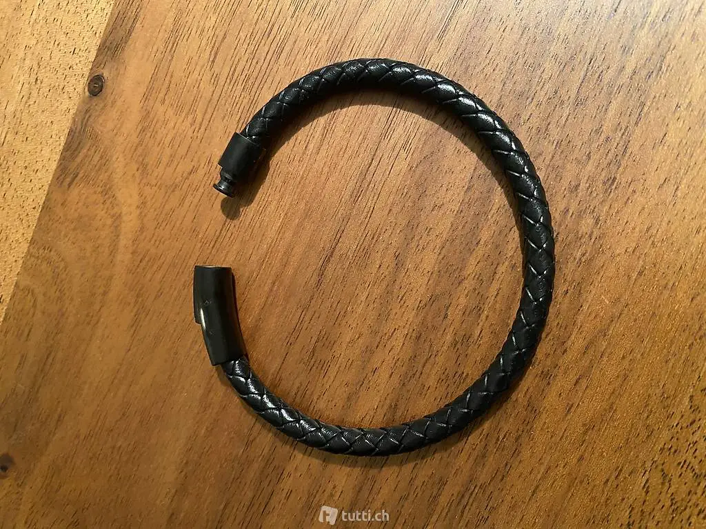 Neues echtleder-Armband geflochten 5mm