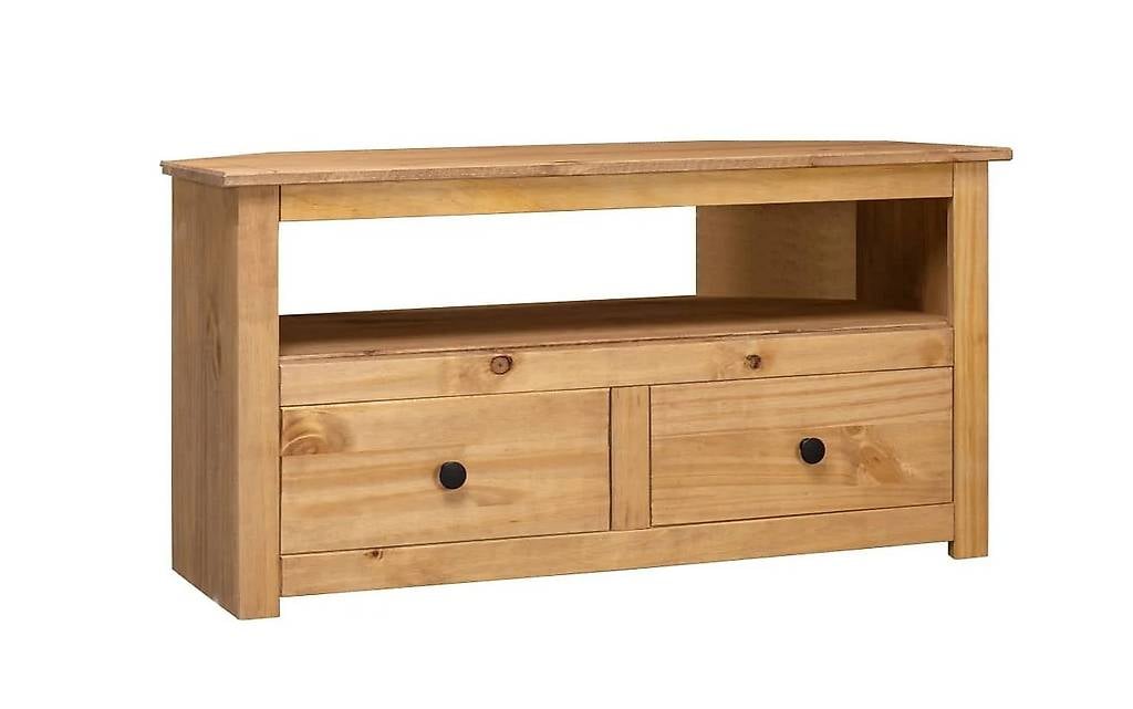 TV-Eckschrank 93 x 49 x 49 cm Massivholz Panama-Kiefer