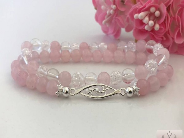  Rosenquarz Armband (ROS 24)