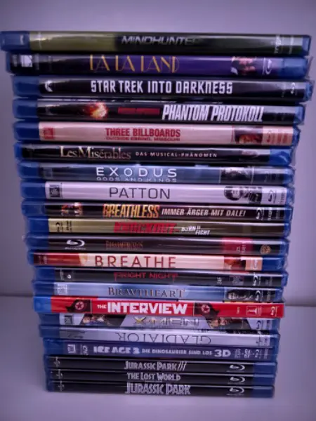 Original verpackte Blu Ray Filme