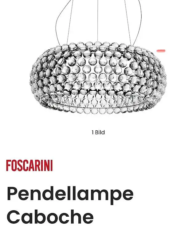 Pendellampe Foscarini Caboche
