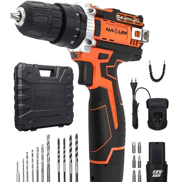  Akku-Bohrschrauber, Schlagbohrmaschinen Akkuschrauber Set