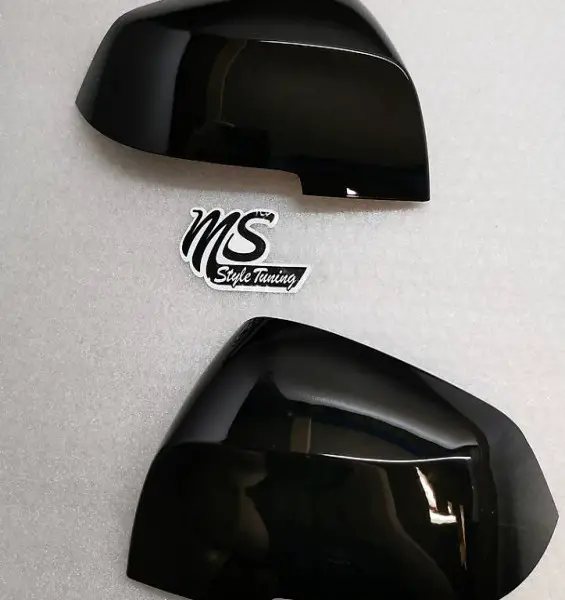  Spiegelkappen für 3er BMW F30 F31 Limo/Touring Schwarz Glanz