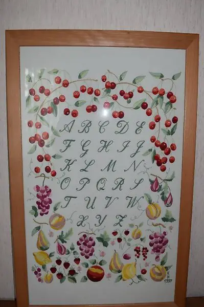 Wunderschönes Bild gestickt